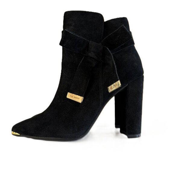 Ted Baker London Shoes - TED BAKER LONDON | NWOT Sailly Black Pointed Toe Suede Boot Sz 7